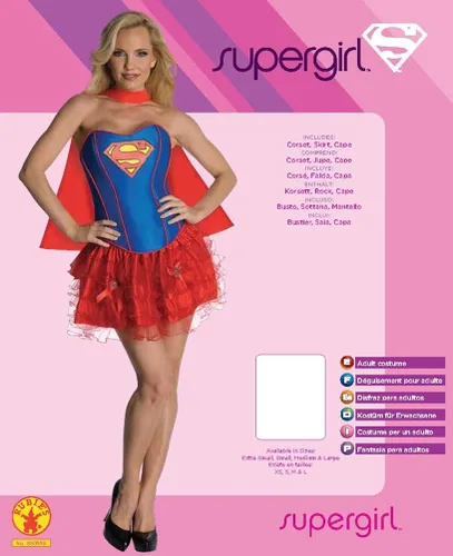 Vista 4 de DC Comics Secret Wishes - Corset y tutú - Disfraz de Superniña
