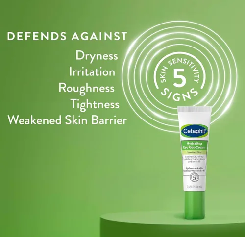 Vista 6 de Cetaphil Juego de hidratación nocturna y de ojos, rica crema hidratante de noche (1.7 onzas) y gel hidratante para ojos (0.5 onzas) para pieles