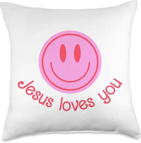 Vista 5 de Sundays With Sadie He Loves You Collection - Almohada de 16 x 16 pulgadas, multicolor