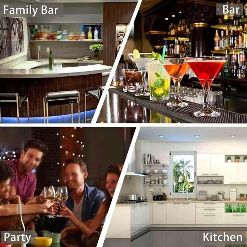 Vista 3 de TOEWOE Juego de coctelera de 14 piezas con soporte, kit de barman de acero inoxidable, herramientas profesionales para mezclar bebidas, hogar, bar