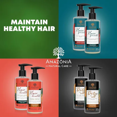 Vista 6 de Champú All Natuaral para la salud del cabello para hombres y mujeres, hidratación profunda y nutrición, champú clarificante, con murumuru, vitamina