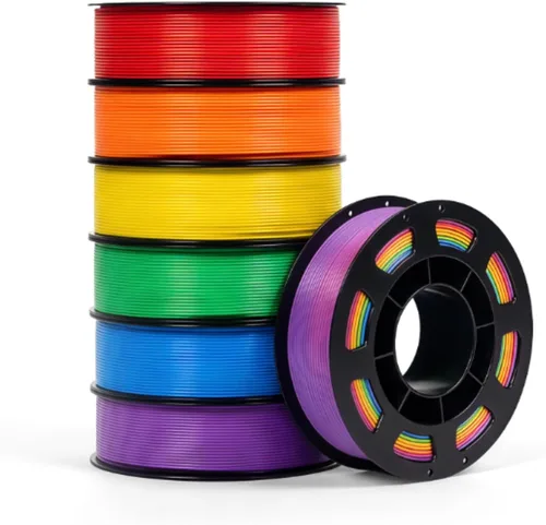 Vista 3 de UGEE Funbox Impresora 3D + PLA 0.07 in, 7 colores, 8.82 oz, seguro AI STEM