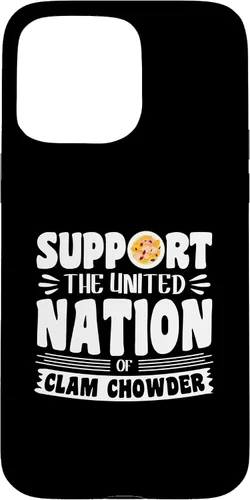 Vista 28 de iPhone 16 Support the united nation of Clam Chowder Case
