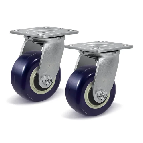 Vista 30 de Ruedas giratorias industriales de 4 x 2 pulgadas, poliuretano en rueda de polipropileno, ampliamente utilizadas para camiones de plataforma U-Boat