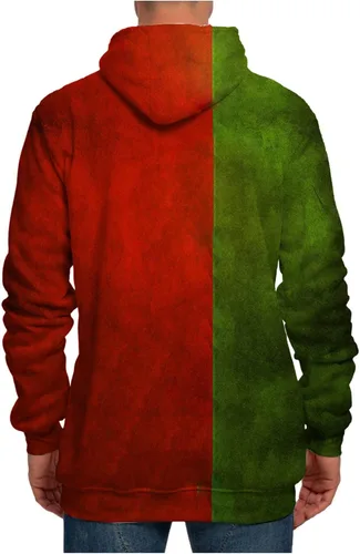 Vista 2 de Sudadera con capucha unisex con estampado 3D de Cristiano Ronaldo, CR7 de algodón con cordón de manga larga