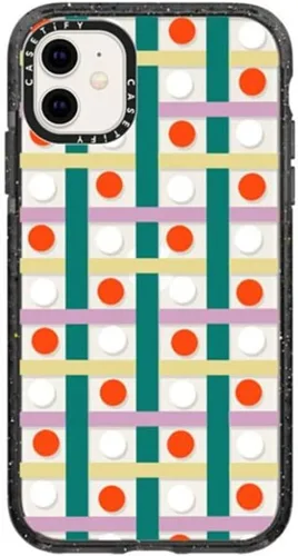 Vista 95 de Funda Impact de CASETiFY para iPhone 11 - Tiempo A Solas de Esther Kim - Negro Claro