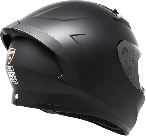 Vista 2 de GDM Casco de motocicleta de cara completa, certificado DOT, compatible con Bluetooth, sistema de 4 rejillas de ventilación