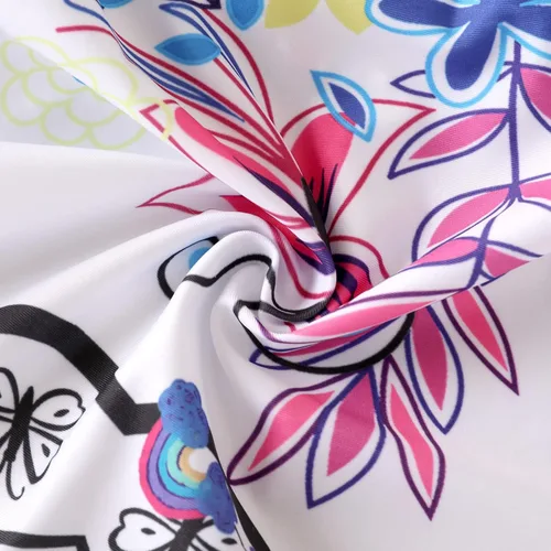 Vista 3 de longnose Traje de baño Encanto para niñas Mirabel Isabella Traje de baño Dolores con hombros descubiertos, traje de baño de playa con volantes