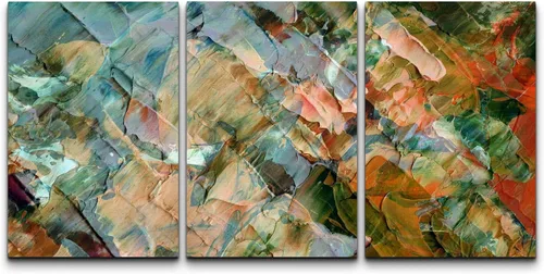 Vista 29 de wall26 Lienzo enmarcado para pared, juego de arte de acuarela pastel, paisaje rural, ilustraciones con formas abstractas, arte moderno, decorativo