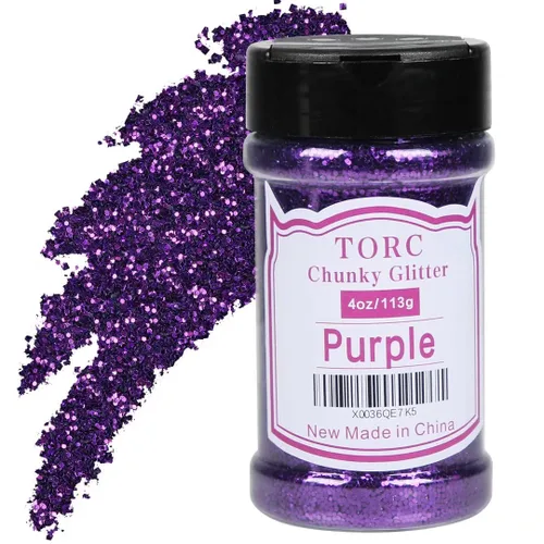 Vista 18 de TORC Brillantina gruesa negra de 4 onzas para manualidades de resina, tumblers, maquillaje cosmético, arte de uñas, decoración de festivales