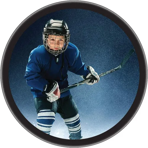 Vista 2 de Disco de hockey con foto personalizada