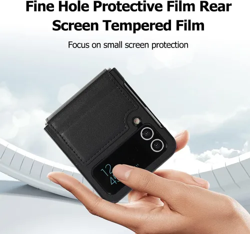 Vista 4 de Funda compatible con Samsung Galaxy Z Flip 3, protector de teléfono inteligente a prueba de golpes, funda plegable de moda para Galaxy Z Flip 3