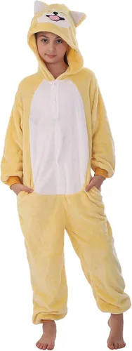 Vista 9 de Disfraz de franela para niños, disfraz de Halloween, Pascua, animales, cosplay para niñas y niños, una pieza