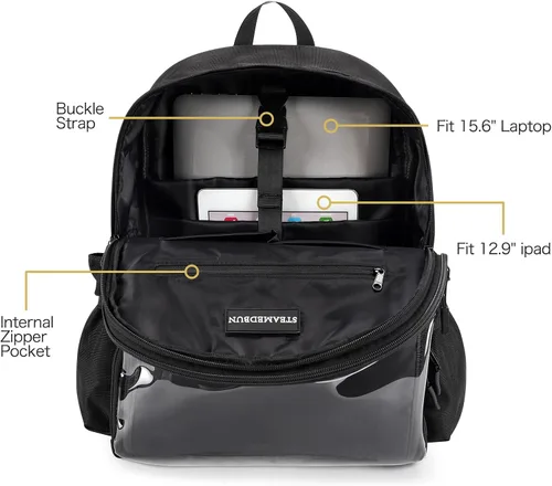 Vista 4 de STEAMEDBUN Mochila Ita Bag con inserto Pin Display Mochila para la escuela Cosplay