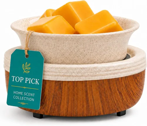 Vista 12 de Mocosa Calentador de cera derretida para calentador de velas de cerámica perfumada, quemador de cera de fragancia para el hogar, regalos para mamá