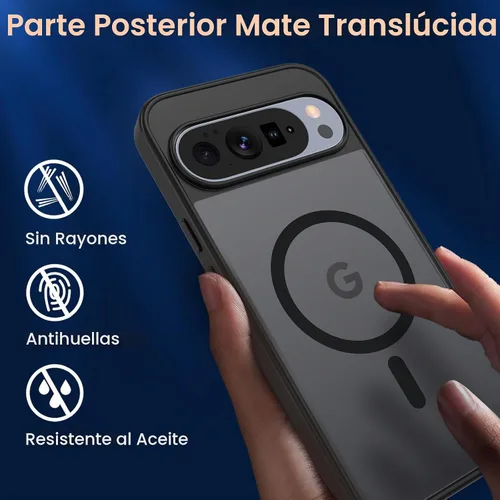 Vista 6 de WRJ Funda magnética para Google Pixel 11 Pro XL para Pixelsnap, color negro