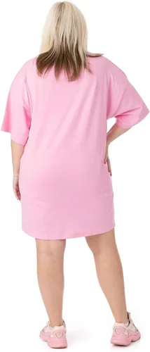 Vista 4 de Barbie Vestido de camiseta de gran tamaño para mujer Adultos California Vibes Doll Traje de verano de manga corta Ropa rosa Regalos