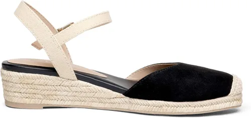 Vista 3 de DREAM PAIRS - Sandalias de plataforma con puntera cerrada y correa de tobillo elástica para mujer