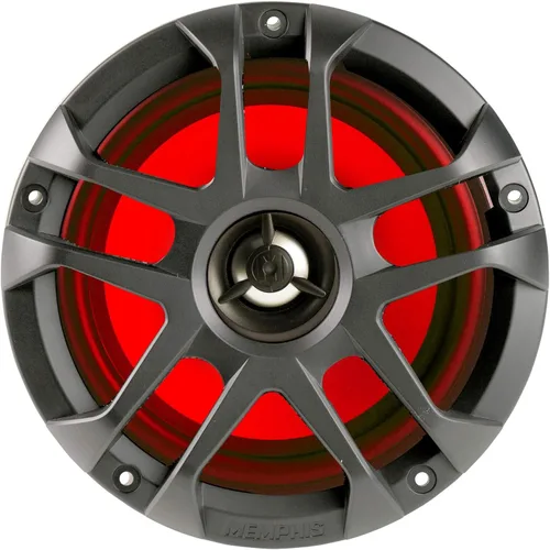 Vista 7 de Memphis Audio LED Marine Speaker Pack: 3 pares de MXA60L 6.5" Marine Grade, incluye parrillas blancas y negras con LED RGB