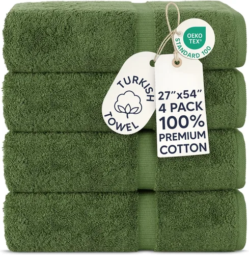 Vista 72 de Chakir Turkish Linens - Toallas turcas de 100% algodón, suaves y absorbentes (juego de 3 toallas personalizables, color aguamarina)