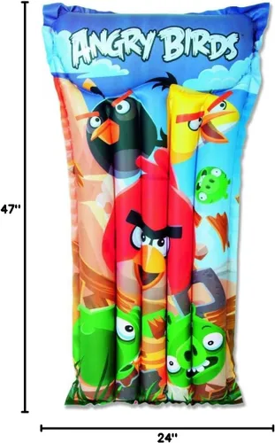 Vista 2 de Alfombrilla inflable de aire para niños Angry Birds