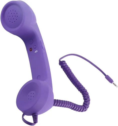 Vista 12 de FLEXMAN Teléfono retro Bluetooth, a prueba de radiación con enchufe de 0.138 in, multifunción, clásico, retro, para decoración de teléfonos Negro