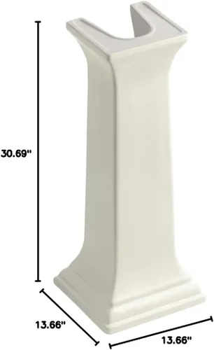 Vista 2 de KOHLER K-2267-96 Memoirs - Pedestal para lavabo de baño, galleta