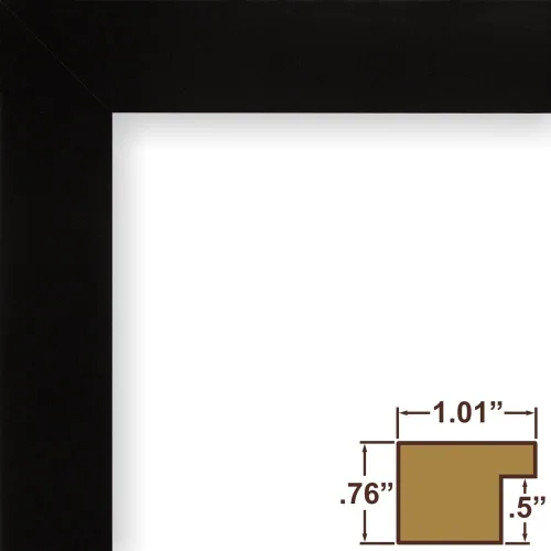 Vista 4 de Craig Frames Essentials, marco moderno de 1 pulgada, 4 x 6 pulgadas, negro, juego de 4