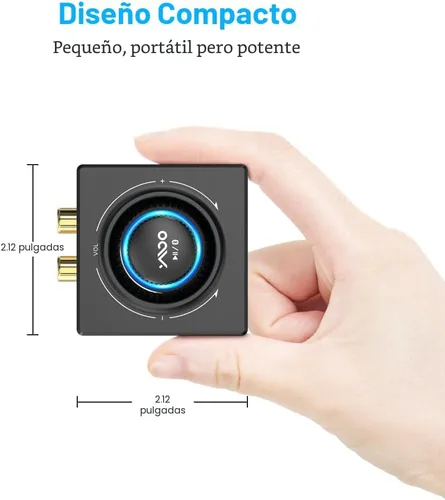 Vista 7 de YMOO B06T3 - Receptor inalámbrico Bluetooth con aumento de voz, soporte para streaming estéreo en el hogar, altavoz de sonido Wireless Audio