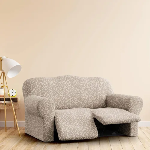 Vista 8 de PAULATO BY GA.I.CO. Funda para sofá biplaza reclinable, funda reclinable, funda de tela suave, protector elástico de ajuste de forma de 1 pieza
