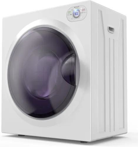 Vista 8 de ROVSUN Secadora de ropa portátil, secadora de tambor de lavandería de carga frontal de alta gama de 110V 850W, secadora eléctrica de 1.5 pies