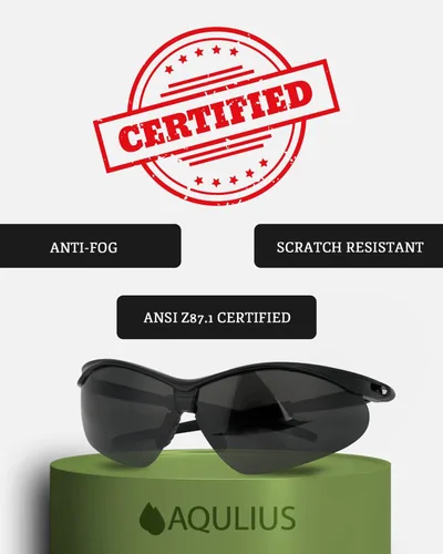 Vista 4 de Aqulius 3pk Shooting Glasses - Safety Glasses - Eye Protection for Shooting Range, Tactical Shooting Goggles