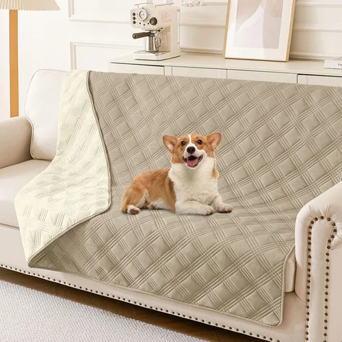 Vista 148 de hyha - Manta impermeable para cama de perro, mantas suaves para mascotas, funda impermeable para sofá para perros, fundas reversibles lavables