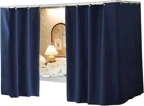 Vista 16 de Cortinas de gasa bonitas genéricas para litera con dosel de cama con encaje, 2 paneles, aguacate