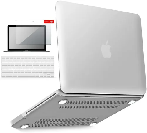Vista 13 de IBENZER Compatible con MacBook Pro de 13 pulgadas A1278 Release 2012-2008, carcasa rígida de plástico con teclado y cubierta de pantalla para Apple