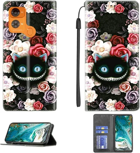 Vista 329 de jioeuinly ATT Motivate 2 - Funda compatible con ATT Motivate 2, funda con soporte abatible y cierre magnético DJS