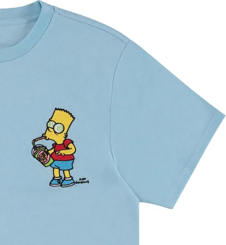 Vista 4 de The Simpsons Camiseta clásica de Bart Simpson Homer, Bart, Lisa Tee Tie Dye para hombre