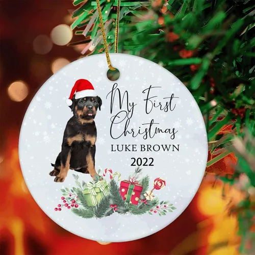 Vista 16 de 1st First Christmas Pet Ornament 2022 Dog Christmas Bauble Custom Ornament Dog Lover Gifts Personalised Dog Name Ornament English Cocker Spaniel Gift