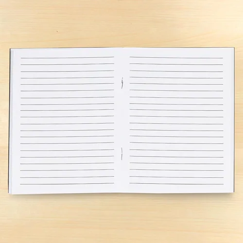 Vista 7 de Cuadernos pequeños a rayas a granel, cubierta de papel kraft negro, paquete de 48 mini diarios de composición de 4.25 x 5.5 pulgadas para niños
