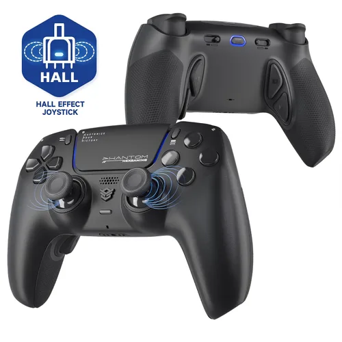 Vista 11 de HEXGAMING PHANTOM Pro Controller with 4 Remappable Buttons, 6 Remapping Profiles, 8 Interchangeable Analog Stick, and Adjustable Triggers Compatible