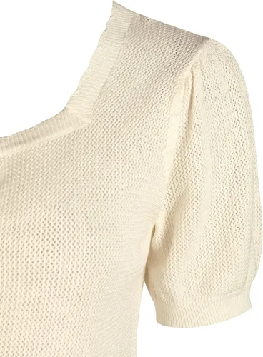 Vista 9 de Women's Short Puff Sleeve Cardigan Shrugs Open Front Button Down Lightweight Knit Sweater Cardigan