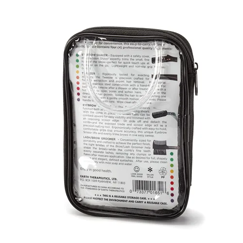 Vista 3 de Earth Therapeutics Set de regalo de aseo de cejas de 4 piezas