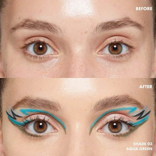 Vista 4 de Lápiz de ojos NYX mecánico., Verde Aqua