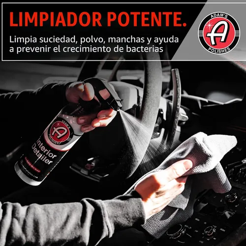 Vista 4 de Adam's Limpiador multipropósito para interior de automóviles, olor Eucalipto Menta