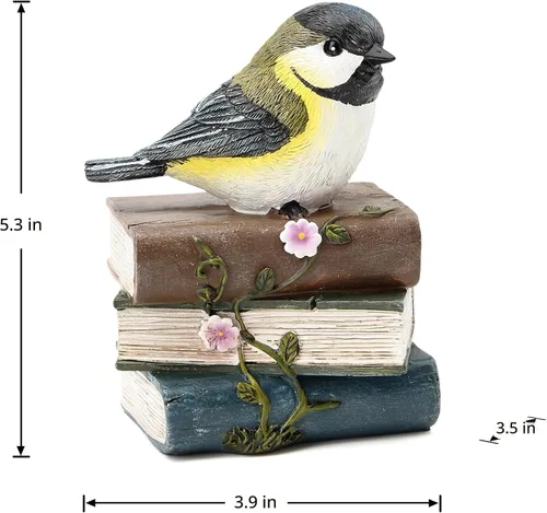 Vista 2 de Smadeer Estatua de pájaro para decoración de jardín, esculturas y estatuas de jardín, figura de pájaro de animales para interiores y exteriores