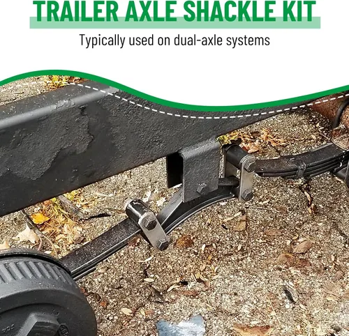 Vista 2 de Kit de grillete de remolque Racewill (correas de grillete de remolque de 2-1/4" 225), utilizado en sistemas de eje doble, kit de remolque de eje