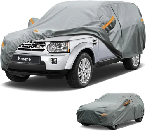 Vista 191 de Kayme Funda de Coche de Servicio Pesado Impermeable para Todo Tipo de Clima, Ajuste Personalizado para Tesla Model S, Cubierta Exterior Completa