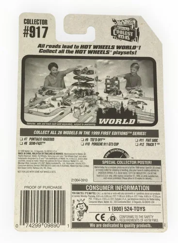 Vista 2 de Hotwheels 1999 Primeras Ediciones Track T Black 12 de 26 917