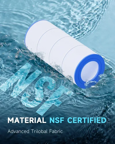 Vista 2 de AQUALTRA Filtro de piscina compatible con CC100, C-9410, CCRP100, PAP100, PAP100-4, Ultral-C3, R173215, FC-0686, 100 pies cuadrados, 23 5/8 pulgadas