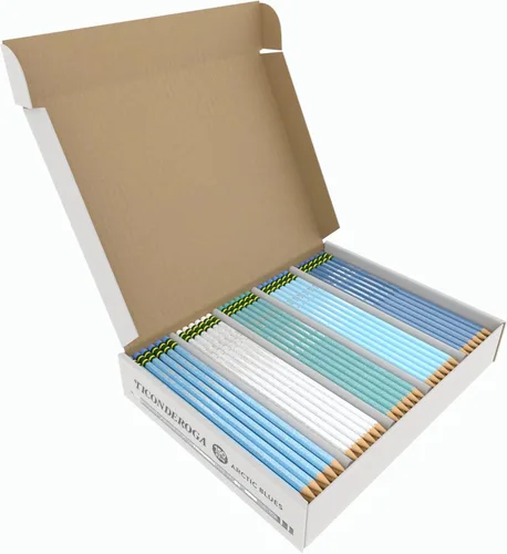 Vista 16 de Ticonderoga® Lápices pastel, 2 suaves, colores surtidos, paquete de 10 lápices
